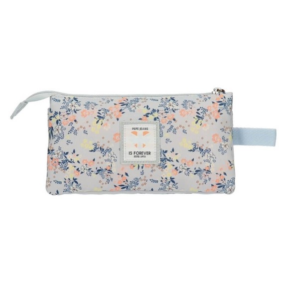 Estojo Escolar Triplo Compartimento Pepe Jeans MALILA Multicolor | Ref. 186.6024321
