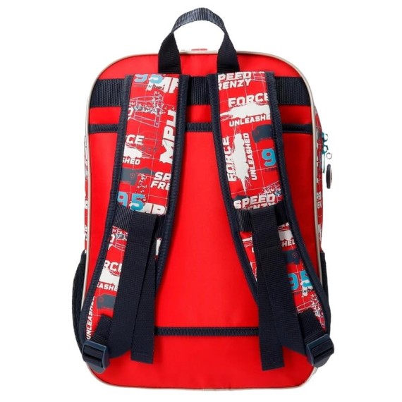 Mochila Escolar Adaptável 38cm Cars SPEED TRIALS Vermelha | Ref. 186.40323D1 Mochila Escolar Adaptável 38cm Cars SPEED TRIALS Vermelha | Ref. 186.40323D1