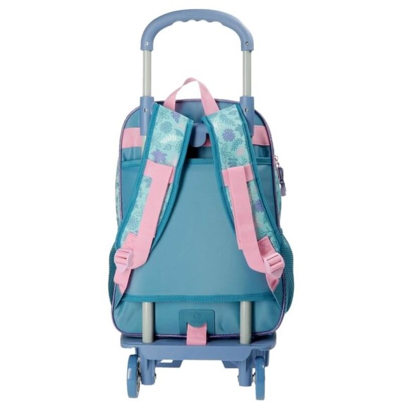 Mochila Escolar Adaptável 40cm c/ Carro Frozen AWESOME MOVES Azul | Ref. 186.40523T1