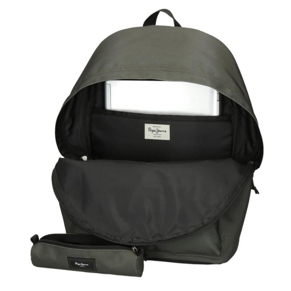 Mochila para Portátil 15.6” + Estojo Pepe Jeans ARIS Khaki | Ref. 186.6339225 Mochila para Portátil 15.6” + Estojo Pepe Jeans ARIS Khaki | Ref. 186.6339225