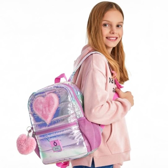 Mochila Pré-Escolar 32cm Enso FANCY Rosa | Ref. 186.9012121