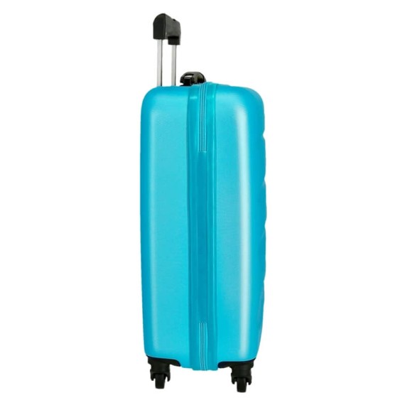 Mala de Cabine / Trolley 55cm 4 Rodas ROLL ROAD Flex Azul Turquesa | Ref. 186.584946AA