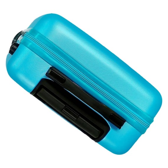 Mala de Cabine / Trolley 55cm 4 Rodas ROLL ROAD Flex Azul Turquesa | Ref. 186.584946AA