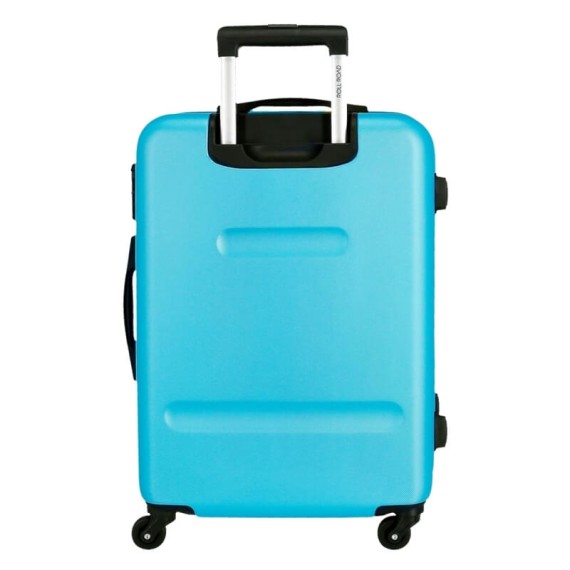 Mala de Viagem / Trolley Grande 75cm 4R ROLL ROAD Flex Azul Turquesa | Ref. 186.584946AC