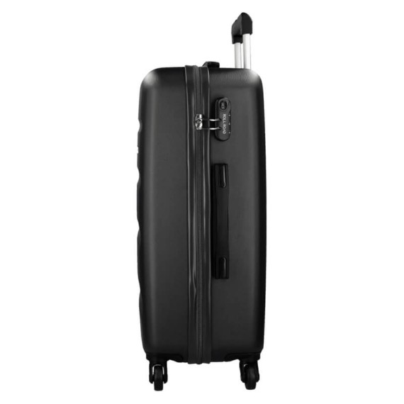 Mala de Viagem / Trolley Grande 75cm 4R ROLL ROAD Flex Preta | Ref. 186.5849460C