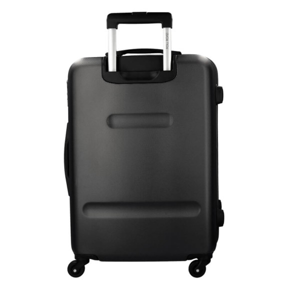 Mala de Viagem / Trolley Grande 75cm 4R ROLL ROAD Flex Preta | Ref. 186.5849460C