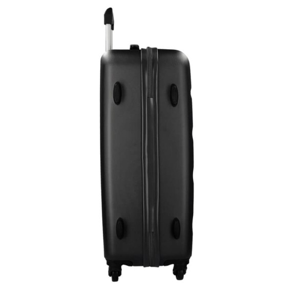 Mala de Viagem / Trolley Grande 75cm 4R ROLL ROAD Flex Preta | Ref. 186.5849460C