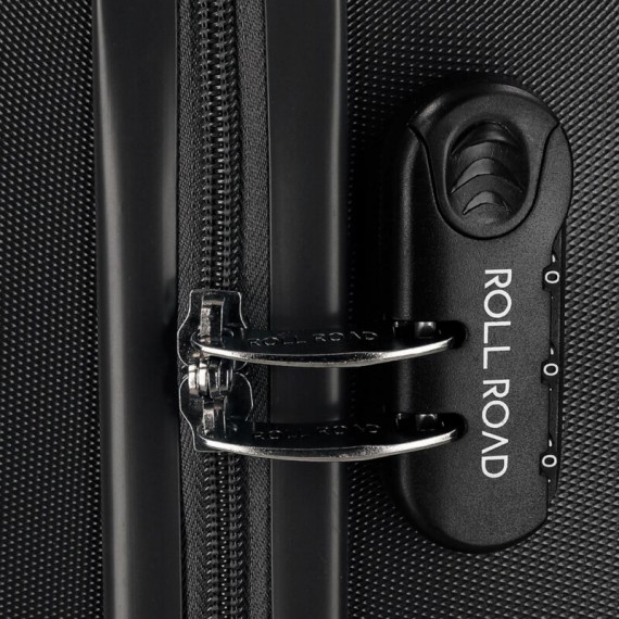 Mala de Viagem / Trolley Grande 75cm 4R ROLL ROAD Flex Preta | Ref. 186.5849460C