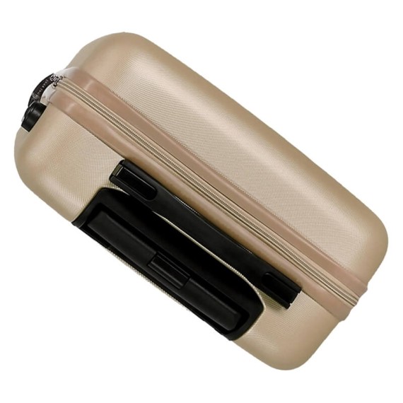 Mala de Viagem / Trolley Médio 65cm 4R ROLL ROAD Flex Champanhe | Ref. 186.5849469B