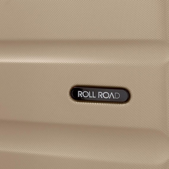 Mala de Viagem / Trolley Médio 65cm 4R ROLL ROAD Flex Champanhe | Ref. 186.5849469B
