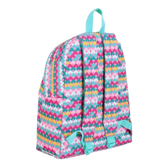 Mochila Escolar 42cm Benetton ZIGZAG Multicolor | Ref. 248.642015774 Mochila Escolar 42cm Benetton ZIGZAG Multicolor | Ref. 248.642015774