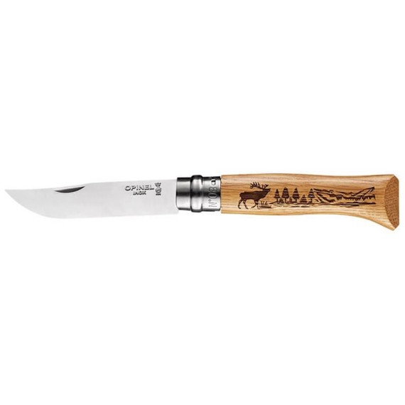 Canivete OPINEL N.º 08 Inox Animalia Veado | Ref. 314.OP002332