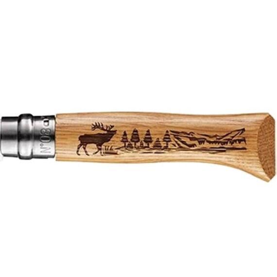 Canivete OPINEL N.º 08 Inox Animalia Veado | Ref. 314.OP002332
