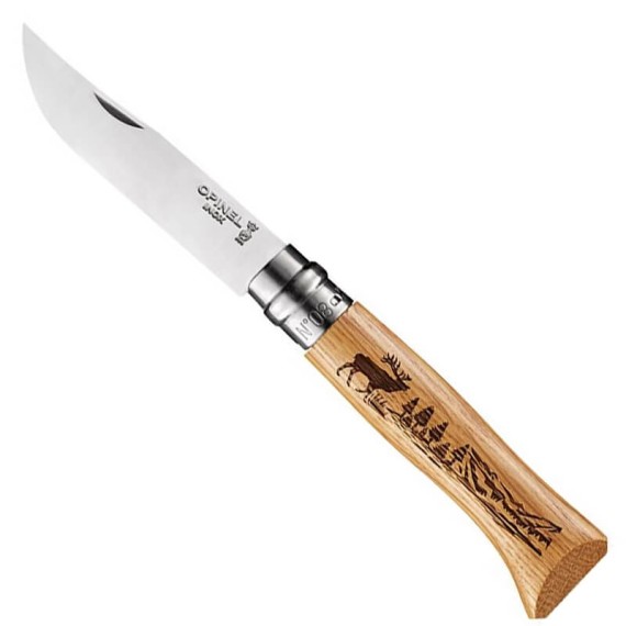 Canivete OPINEL N.º 08 Inox Animalia Veado | Ref. 314.OP002332
