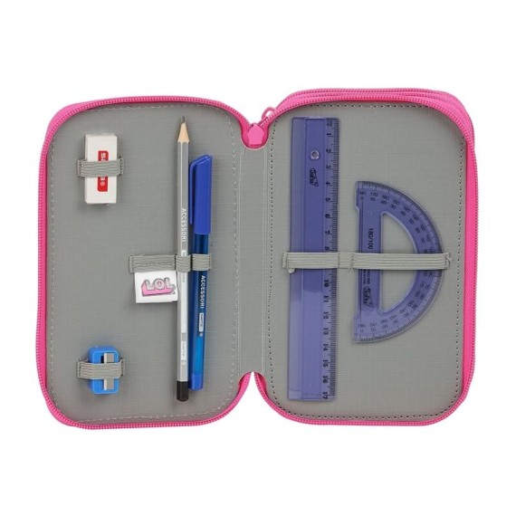 Estojo Escolar Triplo 36 Peças LOL SURPRISE! SPRING FLING Azul | Ref. 248.412047857