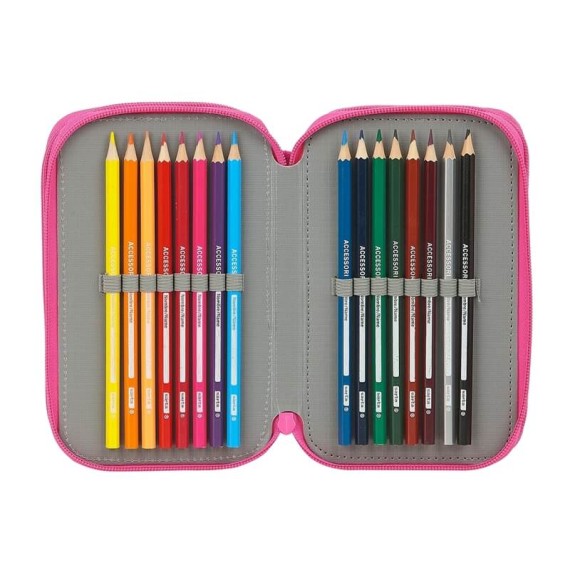 Estojo Escolar Triplo 36 Peças LOL SURPRISE! SPRING FLING Azul | Ref. 248.412047857