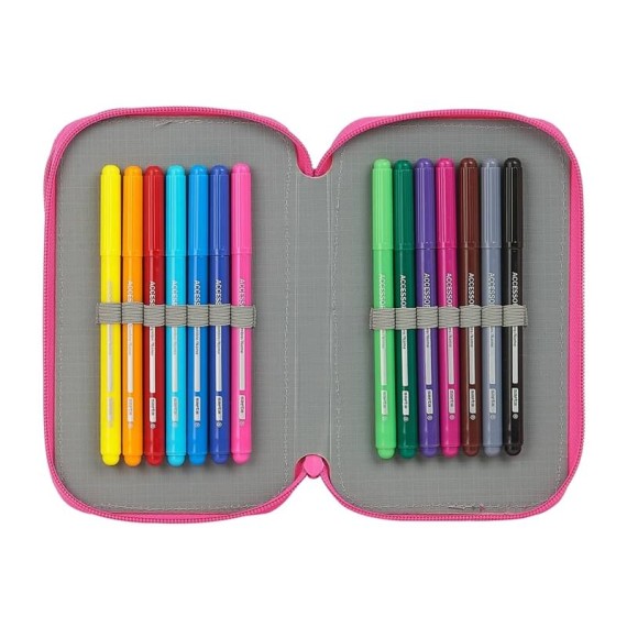 Estojo Escolar Triplo 36 Peças LOL SURPRISE! SPRING FLING Azul | Ref. 248.412047857