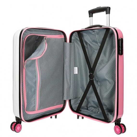 Mala/Trolley de Cabine 55cm 4 Rodas Spinner Minnie ENJOY THE DAY LOVE Rosa | Ref. 186.4681766 Mala/Trolley de Cabine 55cm 4 Rodas Spinner Minnie ENJOY THE DAY LOVE Rosa | Ref. 186.4681766