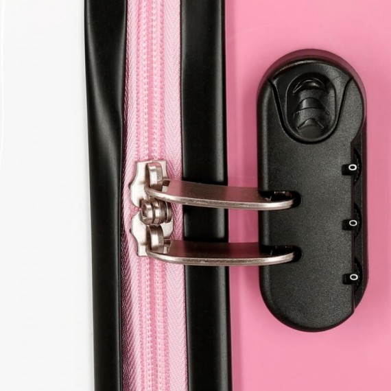 Mala/Trolley de Cabine 55cm 4 Rodas Spinner Minnie ENJOY THE DAY LOVE Rosa | Ref. 186.4681766 Mala/Trolley de Cabine 55cm 4 Rodas Spinner Minnie ENJOY THE DAY LOVE Rosa | Ref. 186.4681766