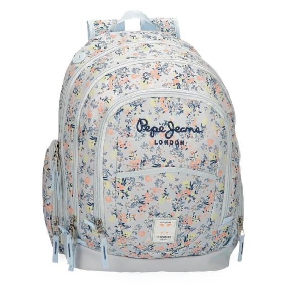 Mochila Escolar Adaptável 44cm 2C Pepe Jeans MALILA Multicolor | Ref. 186.60224D1