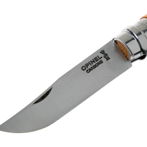 Conjunto Cx Madeira Canivete Opinel N.º 08 Carbono + Bolsa | Ref. 314.OP000815