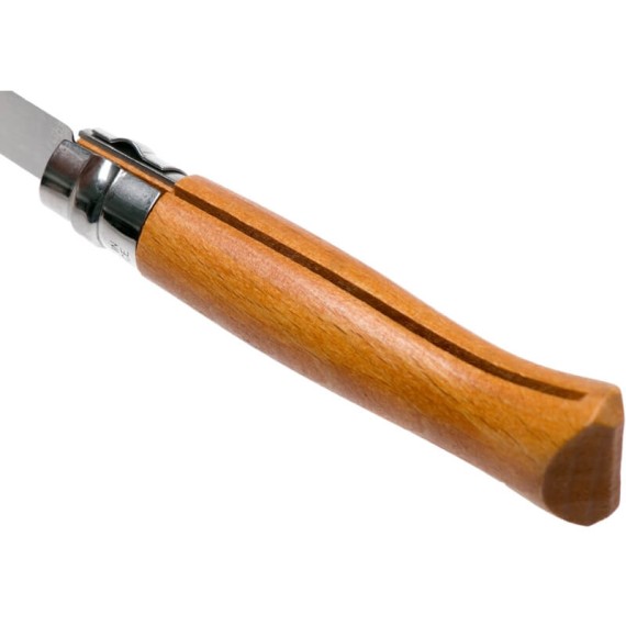 Conjunto Cx Madeira Canivete Opinel N.º 08 Carbono + Bolsa | Ref. 314.OP000815