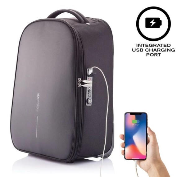 XD Design Trolley/Mochila Anti-Roubo para Portátil 17” BOBBY Preta P705.771 | Ref. 309.P705771
