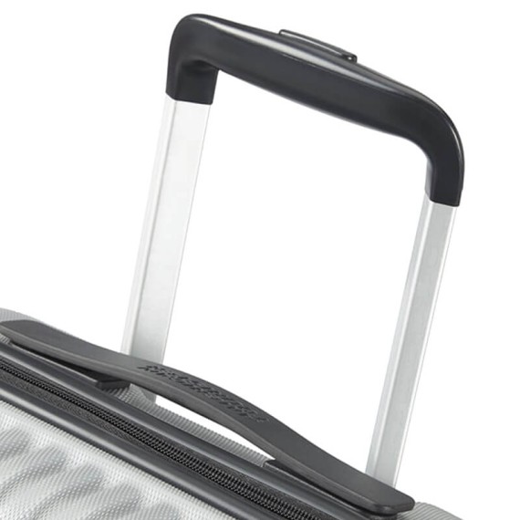 American Tourister Mala/Trolley de Cabine 55cm 4 Rodas Spinner TRACKLITE Prata | Ref. 9234G00125