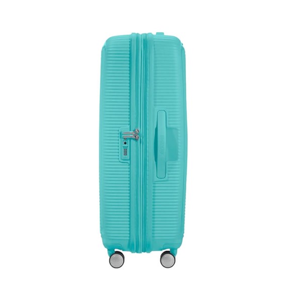American Tourister Mala de Viagem / Trolley Grande 77cm EXP SOUNDBOX Azul Claro | Ref. 9232G00321