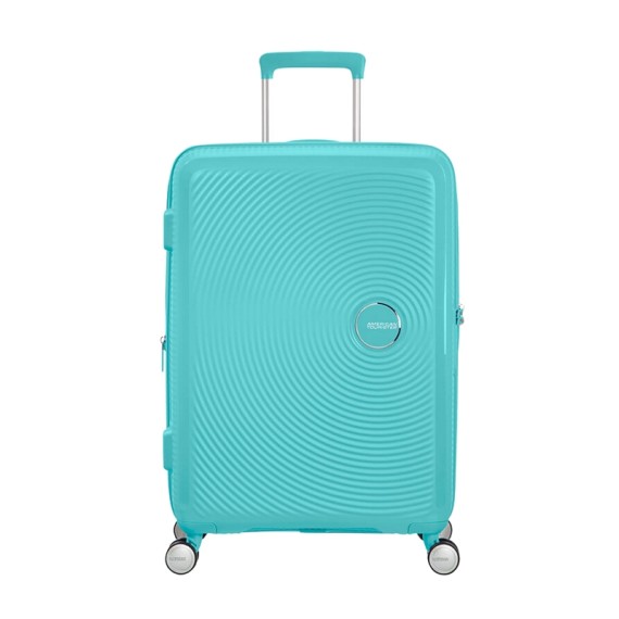 American Tourister Mala de Viagem / Trolley Médio 67cm 4R EXP SOUNDBOX Azul Claro | Ref. 9232G00221