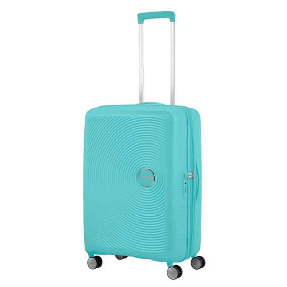 American Tourister Mala de Viagem / Trolley Médio 67cm 4R EXP SOUNDBOX Azul Claro | Ref. 9232G00221