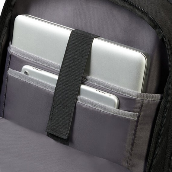 American Tourister Mochila com Rodas para Portátil 15.6'' AT WORK Reflect Preta | Ref. 9233G02009