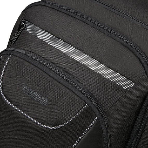 American Tourister Mochila com Rodas para Portátil 15.6'' AT WORK Reflect Preta | Ref. 9233G02009