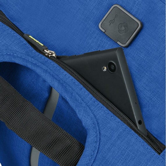 Samsonite Mochila Anti-Roubo para Portátil 15.6'' c/ Porta USB SECURIPAK Azul | Ref. 92KA600111