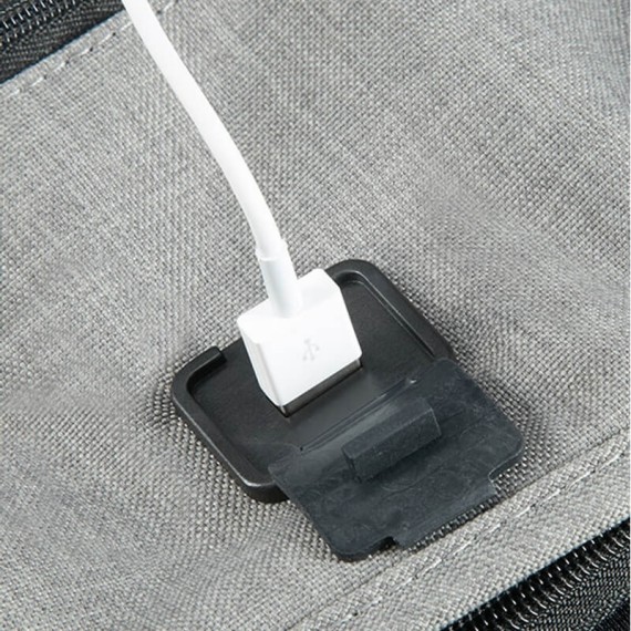 Samsonite Mochila Anti-Roubo para Portátil 15.6'' c/ Porta USB SECURIPAK Cinzenta | Ref. 92KA600108