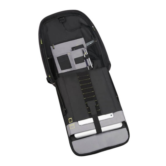 Samsonite Mochila Anti-Roubo para Portátil 15.6'' c/ Porta USB SECURIPAK Preta | Ref. 92KA600109 Samsonite Mochila Anti-Roubo para Portátil 15.6'' c/ Porta USB SECURIPAK Preta | Ref. 92KA600109