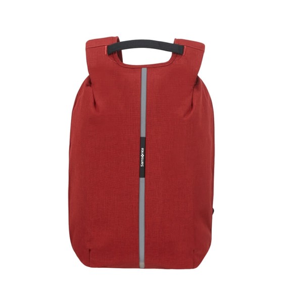 Samsonite Mochila Anti-Roubo para Portátil 15.6'' c/ Porta USB SECURIPAK Vermelha | Ref. 92KA600110