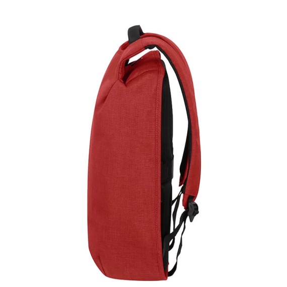 Samsonite Mochila Anti-Roubo para Portátil 15.6'' c/ Porta USB SECURIPAK Vermelha | Ref. 92KA600110