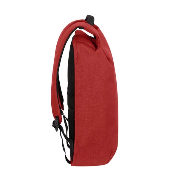 Samsonite Mochila Anti-Roubo para Portátil 15.6'' c/ Porta USB SECURIPAK Vermelha | Ref. 92KA600110
