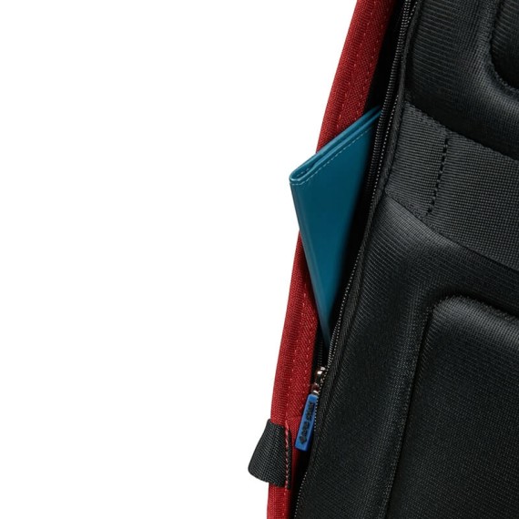 Samsonite Mochila Anti-Roubo para Portátil 15.6'' c/ Porta USB SECURIPAK Vermelha | Ref. 92KA600110