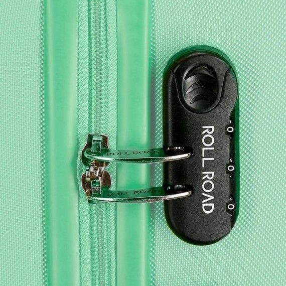 Mala de Viagem / Trolley Médio 65cm 4 Rodas ROLL ROAD Verde Água | Ref. 186.584946BB