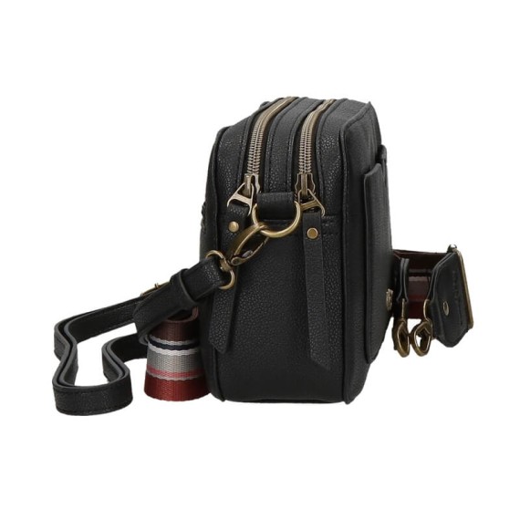 Mala de Tiracolo 2C Pepe Jeans INDIA Preta | Ref. 186.7275321