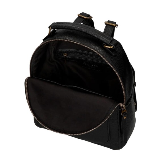 Mochila de Senhora 25cm Pepe Jeans INDIA Preta | Ref. 186.7272121