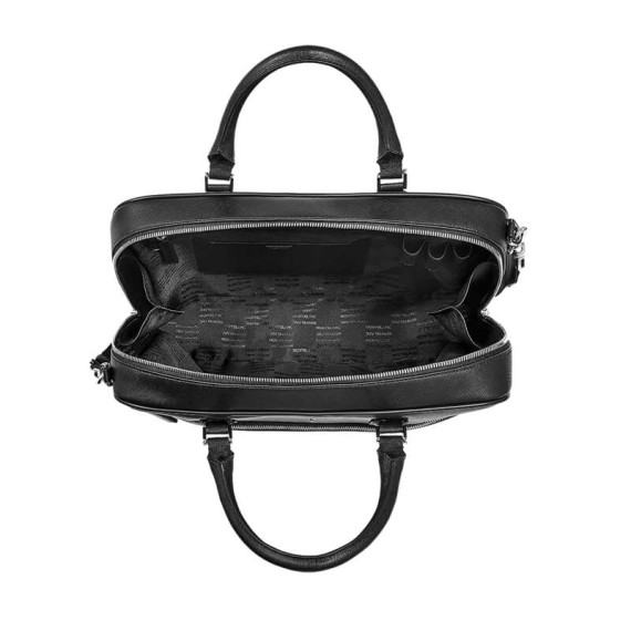 Pasta Messenger 15" Montblanc SARTORIAL Preta | Ref. 238.113184