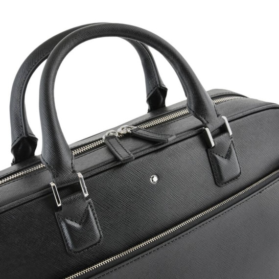 Pasta Messenger 15" Montblanc SARTORIAL Preta | Ref. 238.113184