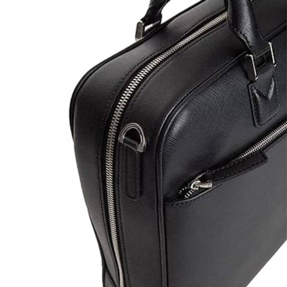 Pasta Messenger 15" Montblanc SARTORIAL Preta | Ref. 238.113184