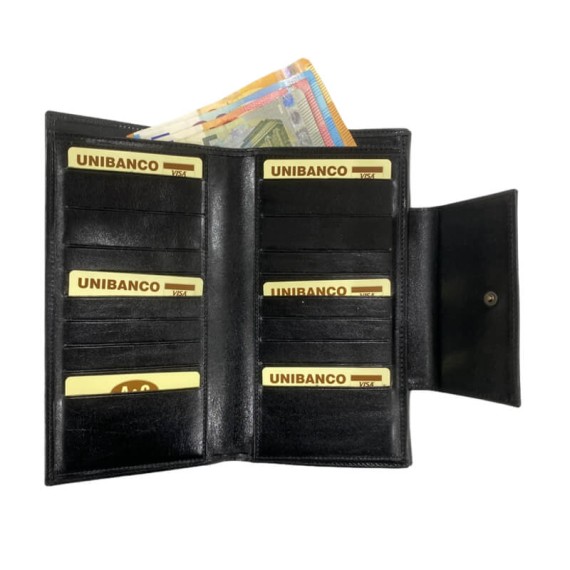 Carteira de Senhora Abílio & Gomes Preta | Ref. 245.3362P