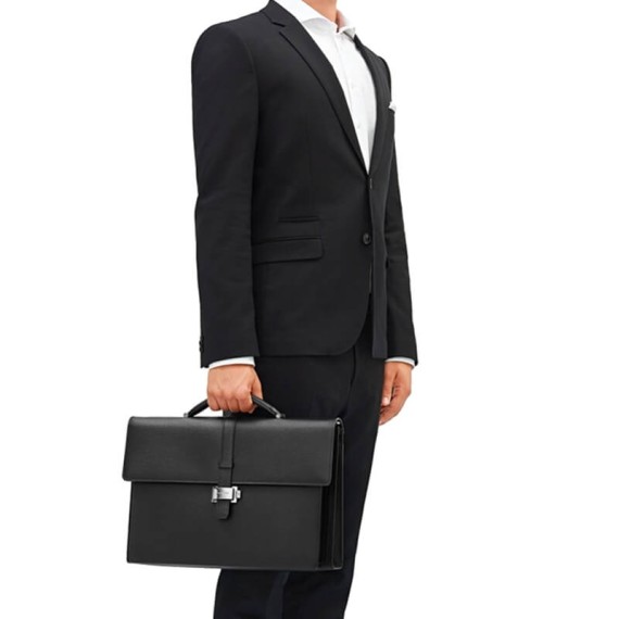 Pasta de Negócios 2 Divisões Montblanc 4810 WESTSIDE Preta | Ref. 238.114679 Pasta de Negócios 2 Divisões Montblanc 4810 WESTSIDE Preta | Ref. 238.114679