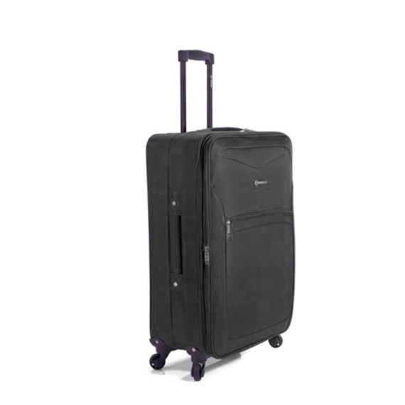 Benzi Mala/Trolley Viagem Médio 61cm 4 Rodas Spinner Preto | Ref. 288.BZ5562PB