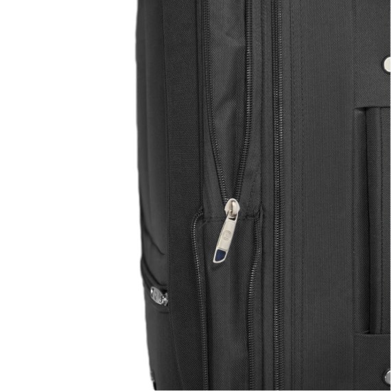 Benzi Mala/Trolley Viagem Médio 61cm 4 Rodas Spinner Preto | Ref. 288.BZ5562PB